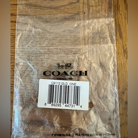 Coach Signature Large Hoop Earrings - Picture 5 of 5